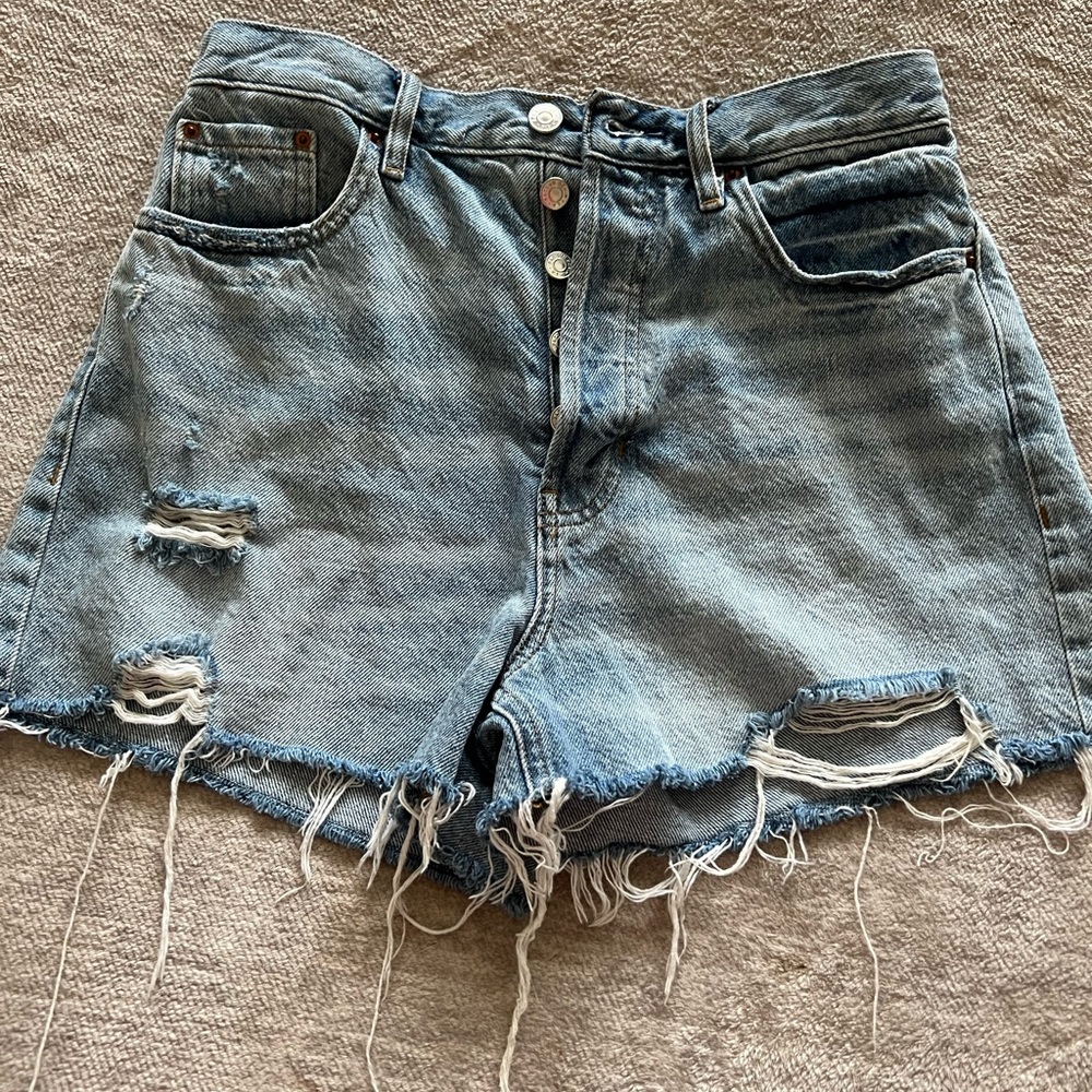 PacSun Button Fly Jean Shorts
